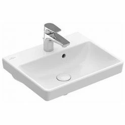 VILLEROY & BOCH V&B Avento Wall Hung Basin - 450mm Wide - 1 Tap Hole - White Alpin - 73584501