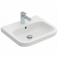 VILLEROY & BOCH V&B Architectura Wall Hung Basin With Overflow - 550mm Wide - 1 Tap Hole - White Alpin - 41885501