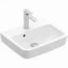 VILLEROY & BOCH V&B O.Novo Wall Hung Basin With Overflow - 500mm Wide - 1 Tap Hole - White - 43445001 -VILLEROY & BOCH shop 57914681 1