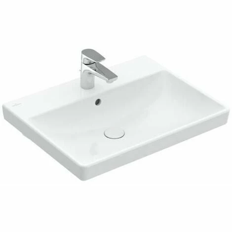 VILLEROY & BOCH V&B Avento Vanity Basin with Overflow - 600mm Wide - 1 Tap Hole - White Alpin - 41586001 VILLEROY & BOCH V&B Avento Vanity Basin With Overflow - 600mm Wide - 1 Tap Hole - White Alpin - 41586001 -VILLEROY & BOCH shop 57914838 1