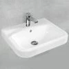 VILLEROY & BOCH V&B Architectura Wall Hung Basin With Overflow - 600mm Wide - 1 Tap Hole - White Alpin - 41886001 1 VILLEROY & BOCH V&B Architectura Wall Hung Basin With Overflow - 600mm Wide - 1 Tap Hole - White Alpin - 41886001 -VILLEROY & BOCH shop 57914874 1