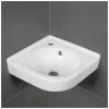 VILLEROY & BOCH V&B O.Novo Wall Hung Corner Basin With Overflow - 320mm Wide - 1 Tap Hole - White Alpin - 73103201 -VILLEROY & BOCH shop 57914880 1