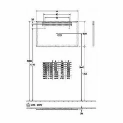 VILLEROY & BOCH V&B More To See One LED Mirror - 450mm Wide - A430A800 -VILLEROY & BOCH shop 58065849 2