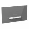 VILLEROY & BOCH V&B ViConnect E300 Toilet Flush Plate - 253mm X 145mm - Glass Glossy Grey - 922160RA -VILLEROY & BOCH shop 58066086 1