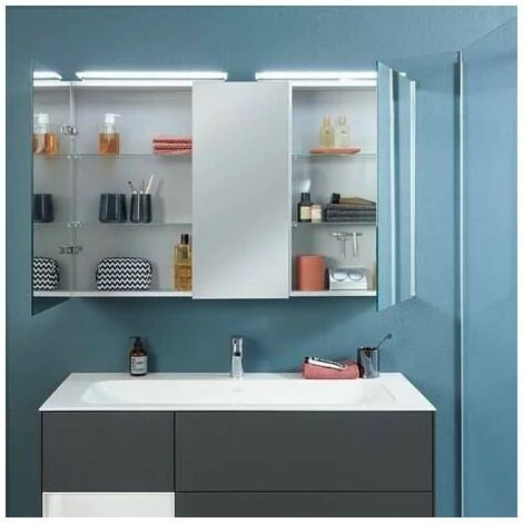 Villeroy & Boch My View One 2 Door LED Mirror Cabinet - 607mm x 746mm - A439G600 Villeroy & Boch My View One 2 Door LED Mirror Cabinet - 607mm X 746mm - A439G600 -VILLEROY & BOCH shop 60475869 2