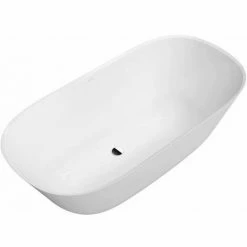 Villeroy & Boch Theano Double Ended Freestanding Bath - 1550mm X 750mm - White Alpine - UBQ155ANH7F200V-01