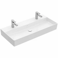 VILLEROY & BOCH VB Memento 2.0 Waschtisch 4A221L 1000x470mm Eckig M Überl Weiß Alpin C+