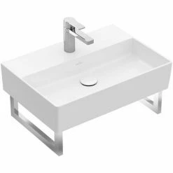 VILLEROY & BOCH VB Memento 2.0 Waschtisch 4A2260 600x420mm Eckig M Überl Weiß Alpin C+