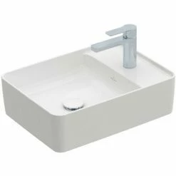 VILLEROY & BOCH VB Collaro Aufsatzwaschtisch 4A1753 510x380mm Eckig Weiß Alpin