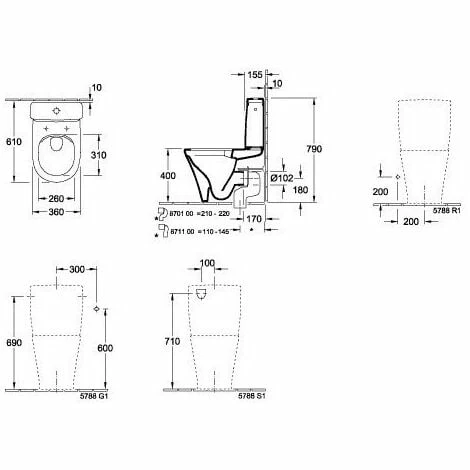 VILLEROY & BOCH V&B Spülkasten O.NOVO Zul seitlich o von hinten we VILLEROY & BOCH V&B Spülkasten O.NOVO Zul Seitlich O Von Hinten We -VILLEROY & BOCH shop 69920278 1