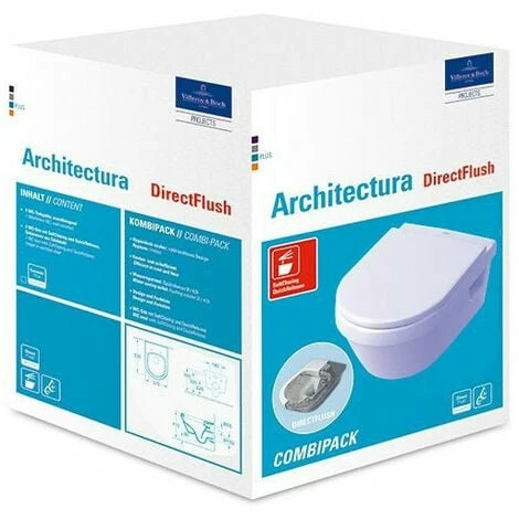 VILLEROY & BOCH V&B Combi-Pack ARCHITECTURA m WWC t DirectFl u WC-Sitz we VILLEROY & BOCH V&B Combi-Pack ARCHITECTURA M WWC T DirectFl U WC-Sitz We -VILLEROY & BOCH shop 69941023 1