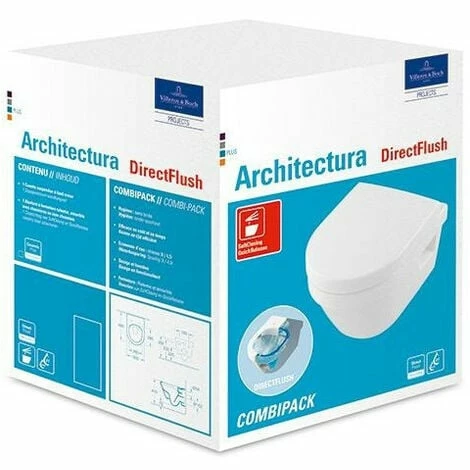 VILLEROY & BOCH V&B Combi-Pack ARCHITECTURA m WWC t DirectFl spülrandl u WC-Sitz we VILLEROY & BOCH V&B Combi-Pack ARCHITECTURA M WWC T DirectFl Spülrandl U WC-Sitz We -VILLEROY & BOCH shop 69956807 1