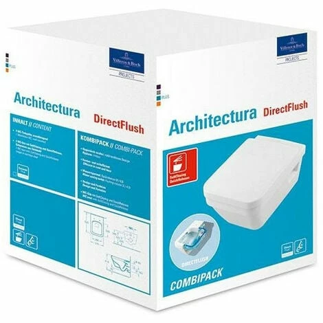 VILLEROY & BOCH V&B Combi-Pack ARCHITECTURA m WWC t spülrandl DirectFl WC-Sitz we VILLEROY & BOCH V&B Combi-Pack ARCHITECTURA M WWC T Spülrandl DirectFl WC-Sitz We -VILLEROY & BOCH shop 69958867 1