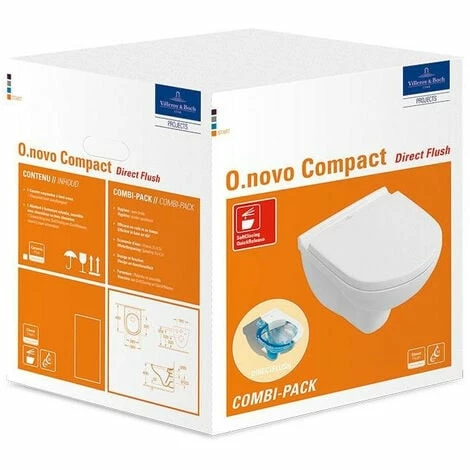 VILLEROY & BOCH V&B Combi-Pack O.NOVO m WWC t DirectFl u WC-Sitz we C+ VILLEROY & BOCH V&B Combi-Pack O.NOVO M WWC T DirectFl U WC-Sitz We C+ -VILLEROY & BOCH shop 69964136 1